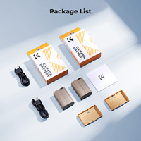 Batería Recargable para Cámara K&F Concept Compatible con Canon EOS 90D, 80D, Paquete de 2 Baterías LP-E6NH de 2250 mAh para Cámaras Digitales Canon