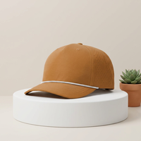 Casquette de baseball sportive imperméable OEM personnalisée avec logo, style Richardson 355, 5 panneaux, perforations découpées au laser et cordon