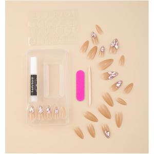 Prensa de Mariquita <span class=keywords><strong>en</strong></span> las <span class=keywords><strong>uñas</strong></span> con pegamento <span class=keywords><strong>Uñas</strong></span> artificiales lisas Flor 3D Popular 2023 Prensa roja <span class=keywords><strong>en</strong></span> las <span class=keywords><strong>uñas</strong></span> - Product Image 3