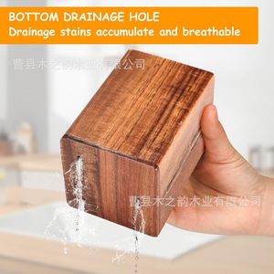 Wooden Cutlery <b>Storage</b> <b>Box</b> Rectangular Compartmentalized Knife Fork Spoon Organizer Standing Type <b>Kitchen</b> Home Restaurant Use - Product Image 4