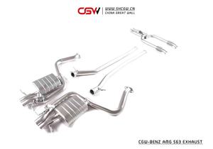 Audio attivo SUS304 o Titanio Catback Silenziatore con Valvole per Benz AMG S63 4.0T V8 Punte Di Scappamento anno del Modello 2018 - Product Image 3