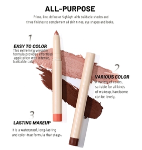 อายแชโดว์แบบแท่งกันน้ำ 22 สี OEM ODM ติดทนนาน เนื้อครีม ชิมเมอร์ กลิตเตอร์ แต่งตา - Product Image 2