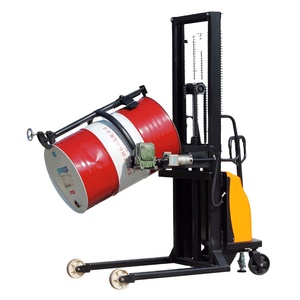 유압 드럼 리프터 및 틸터 180 도 드럼 틸터 500kg 1600mm 세미 전기 드럼 리프터 - Product Image 1