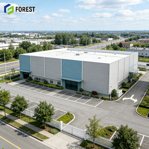 Instalación Logística de Estructura de Acero Prefabricada Certificada por AISC para Distribución Global de la Cadena de Suministro, Fábrica con Certificación ISO9001 - Product Image 1