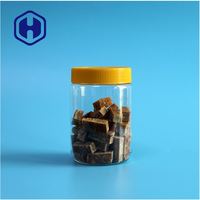 Bocaux en plastique PET transparent de haute qualité emballage de beurre d'arachide fantaisie vide bon marché pour collations au sucre pour biscuits chocolats aliments pour bébés