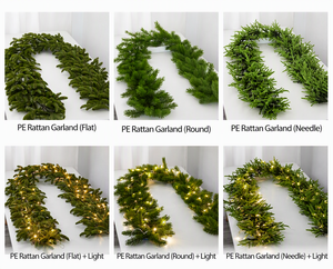 LINGKAI 1.8M Pre-lit Artificial Pine <b>Garland</b> LED <b>Lighted</b> Christmas Greenery <b>Garland</b> for Mantel Staircase Holiday Home Decor - Product Image 6