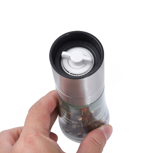 In acciaio inox macina in <span class=keywords><strong>ceramica</strong></span> vaso di vetro 7 in 1 spice grinder set con Cremagliera - Product Image 4