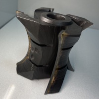 Pisau Pemotong Profil Setengah Lingkaran 2 Mata Pisau, Sudut Helix 25, Berlapis AlTiN, dari Paduan Tungsten Kobalt, Khusus untuk Industri Dirgantara RS Aerospace