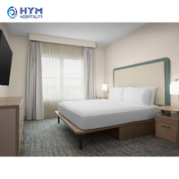 Homewood Suites by Hilton Ensemble chambre d'hôtel moderne en bois Meubles commerciaux de luxe de haute qualité 5 étoiles