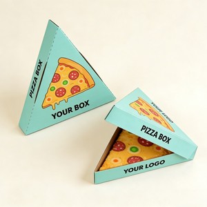 Wholesale Triangle <strong>Shape</strong> <strong>Pizza</strong> Box Custom <strong>Pizza</strong> Slice Triangular Corrugated Paper Box Soy Ink Small <strong>Pizza</strong> Box in Triangle <strong>Shape</strong> - Product Image 1