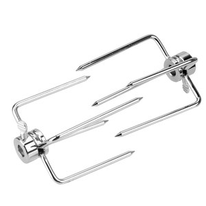 Juego de 2 Tenedores de Acero Inoxidable para Asar Carne, Brochetas para Asar Pollo a la Parrilla de Carbón - Product Image 2