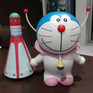 Venta de fábrica, escultura Doraemon de fibra de vidrio personalizada para decoración de parques de atracciones al aire libre - Product Image 1