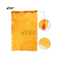 MOHREN in NETZSACKE Sacos De Verde Paprika Mesh Bag Tubular Mesh Bag mit individuellem Kordel zug zum Verpacken von Gemüse und Obst