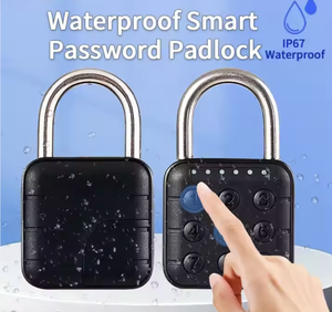 Cerradura de Seguridad con Huella Dactilar y Contraseña, Cerradura Electrónica para Gabinete, Resistente al Agua IP65/IP67, <span class=keywords><strong>Candado</strong></span> Digital Inteligente Mini Portátil de Aleación de Zinc - Product Image 2
