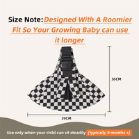 Porte-bébé ventral respirant avec sangle d'épaule réglable et bretelles ventilées pour tout-petit