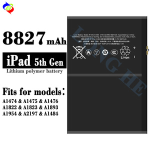 Batterie de téléphone portable 8827mAh, batterie lithium ion d'usine pour <span class=keywords><strong>Apple</strong></span> iPad5 Air <span class=keywords><strong>A1474</strong></span> A1475 A1476 A1822 A1823 A1893 - Product Image 1