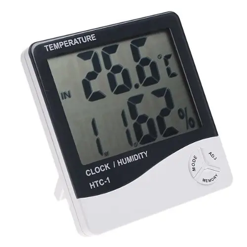 HSGC-052 цифровой ЖК-термометр гигрометр, температура, влажность, часы, температура, влажность, настенные часы, термометр, гигрометр