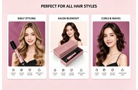 Peigne à cheveux électrique professionnel avec revêtement en céramique, chauffage rapide et fonctions de sécurité - Multifonctionnel pour salon et usage domestique