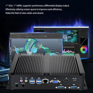 Mini PC Industrial Sin Ventilador Intel de 11.ª Generación <span class=keywords><strong>Core</strong></span> <span class=keywords><strong>I5</strong></span>-1135G7/i7-1165G7 2*DDR4 1MSATS 1M.2 2MINI PCIE Negro - Product Image 5