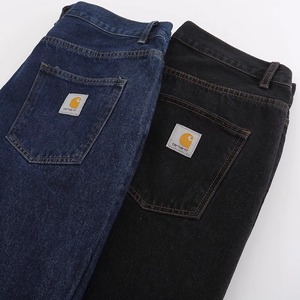 Jean en denim Kaha Main Line Heavyweight Retro délavé et vieilli, coupe droite, style streetwear, mi-printemps, tendance Instagram, pour <span class=keywords><strong>homme</strong></span> - Product Image 1