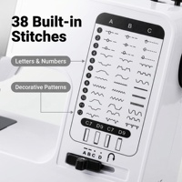 Nouvelle machine à coudre automatique multifonction écologique UFR-738, 38 points, ensemble d'accessoires complet, certifiée CE, pour usage domestique