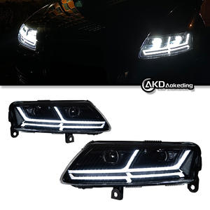 2008-2011 Audi A6L Ensemble de phares Nouvelle lentille en plastique double lumière LED modifiée Applicable pour le modèle Audi A6 - Product Image 3
