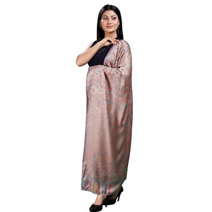 Chal de Lana Pura con Diseño Jacquard de Animales Bohemios, Transpirable y Suave al Tacto, para Mujer, Ideal para Uso Diario y Viajes - Product Image 5
