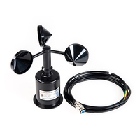 Anémomètre capteur de vitesse du vent RIKA RK100-02 en plastique ABS avec sortie RS485 4-20mA Modbus
