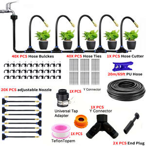 Temporizador Automático de Riego para Jardín con Manguera de PU de 15m, 30 Conectores y Lazos, Capacidad de 0-30L para Riego de Jardín Exterior - Product Image 4