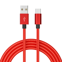 Câble USB Type C, Cordon de Charge Rapide en Nylon Tressé Compatible avec Tous les Appareils USB C