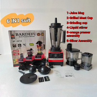 Mélangeur Commercial 6-en-1 de 2,5 L et 3 L, Appareil de Cuisine Multifonctionnel : Mixeur, Presse-Agrumes, Robot Culinaire et Blender Robuste SilverCrest 3-en-1