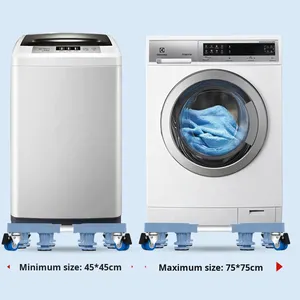 ชั้นวางของแบบมีล้อเลื่อนอเนกประสงค์ พร้อมล้อแบบ Wave Drum และขายึดอเนกประสงค์ สำหรับขาตั้งตู้เย็น แผ่นรองเพิ่มความสูง และชั้นวางจานชาม - Product Image 2