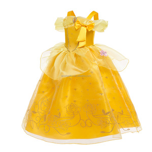 Carnevale festa di Halloween travestimento di compleanno costumi per TV e film principessa Bella Elsa vestito ragazze Rapunzel <span class=keywords><strong>Cosplay</strong></span> - Product Image 5