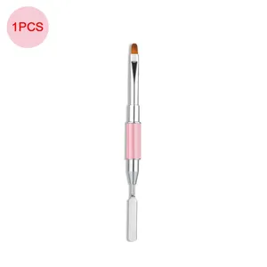Nuevo Juego de 1/3 Pinceles para Decoración de Uñas, Pincel Pequeño para Manicura Francesa, Pincel para Gel Constructor 2 en 1, Diseño XJS01 - Product Image 6