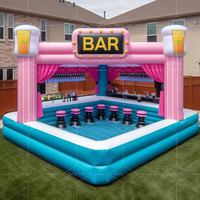 Nouveau design piscine extérieure personnalisée piscine à bar gonflable avec sièges pour arrière-cour