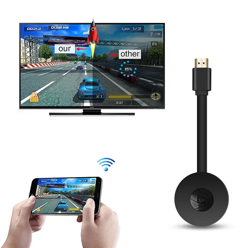 MiraScreen G2 Wireless HDM1-compatible Dongle Wifi Display Receiver 1080P HD TV Stick For Airplay Media Streamer Media Anycast