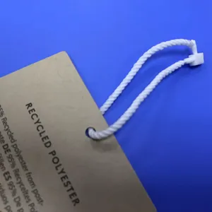 Fast Fastener Loop Pin Maschinen anhänger Seil Hochwertige umwelt freundliche Baumwoll bekleidung Hang Tag String