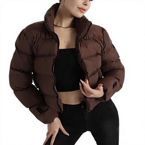 Chaqueta Acolchada OEM para Mujer, Ligera, de Lona y Piel de Oveja, Manga Larga, Resistente al Agua, con Cierre Completo, de Nailon, Personalizable y de Alta Calidad - Product Image 1
