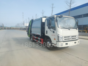 FOTON Manual Hydraulic China 8cbm 9cbm Compress Garbage Compactor Truck with High Quality - Product Image 6