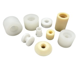 Poulies et roues en nylon, pièces usinées, beige, composants en plastique industriels et agricoles - Product Image 1