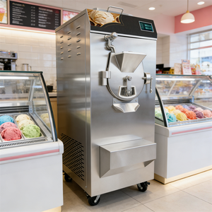 Máquina Comercial de Helado Duro Italiano y Gelato, Congelador Combinado de Acero Inoxidable, Certificación Energy Star, Uso en Restaurantes, CE ETL - Product Image 1