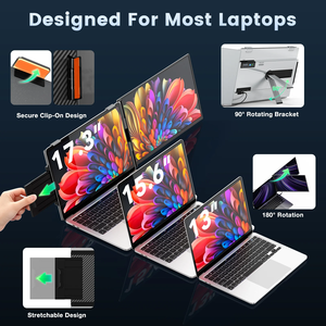 Moniteur portable OLED pour extension d'écran d'ordinateur portable, batterie intégrée, 1920x1200, double écran attachable pour le travail professionnel - Product Image 6
