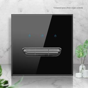 SDK <span class=keywords><strong>British</strong></span> <span class=keywords><strong>Commonwealth</strong></span> estándar 4 Gang 2 vías 16A 250V panel de vidrio negro resistente al agua púas de teclado de Piano con interruptor de pared led - Product Image 5