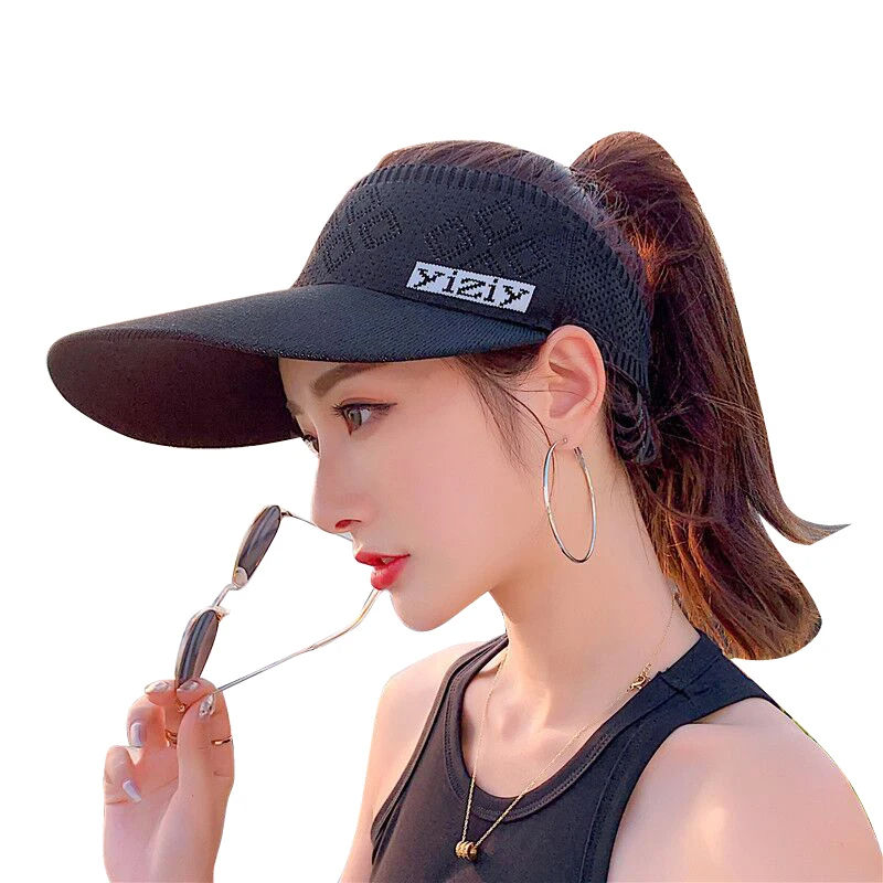 Women Knitted Visor Hats Stylish Functional Sun Protection