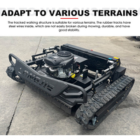 Livraison Gratuite Robot Tondeuse à Gazon Intelligent Télécommandé Mini Tracteur à Essence à Rayon de Braquage Zéro Lame à Neige Robotisée Tondeuse à Gazon