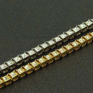 Hip-hop single-row square men's <b>bracelet</b>, personalized punk clubbing bar <b>bracelet</b>, <b>bracelet</b> jewelry. - Product Image 2
