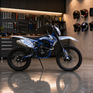 Motocicleta Todoterreno KT2 CB300 Refrigerada por Aire, Motocicleta <span class=keywords><strong>de</strong></span> Carreras Azul con Rueda Delantera <span class=keywords><strong>de</strong></span> 21 Pulgadas para Carreras <span class=keywords><strong>de</strong></span> Montaña - Product Image 3