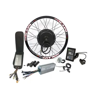 Motor eléctrico para bicicleta, kit de conversión de 48v y 1500w, piezas de bicicleta eléctrica de construcción para caída de 175mm/190mm