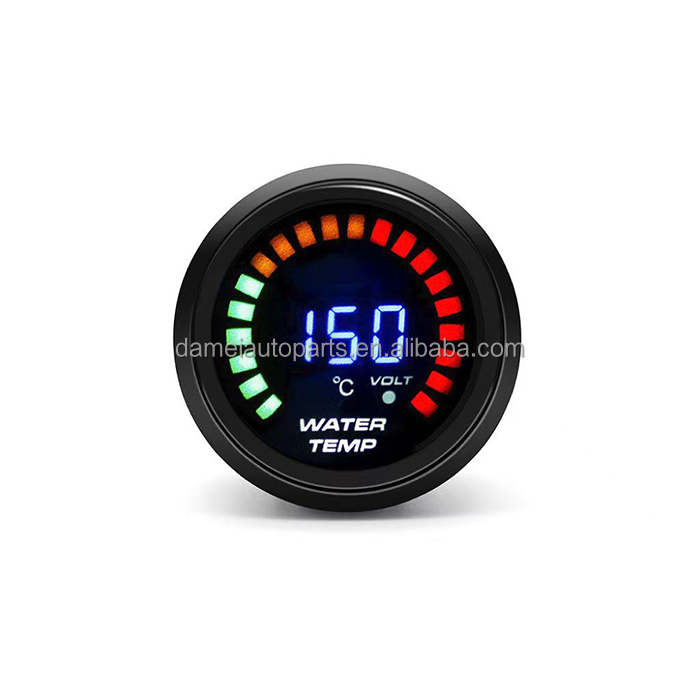 New 2" 52mm Blue Led <strong>Digital</strong> Auto Water Temp Gauge <strong>with</strong> <strong>Sensor</strong> <strong>12V</strong> ABS Car <strong>Meter</strong>