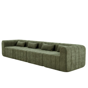 Sofá Modular de Corduroy Gris Carbón de la Mejor Calidad para Sala de Espera, con Esponja Comprimida, Ideal para Pequeños Negocios - Product Image 4